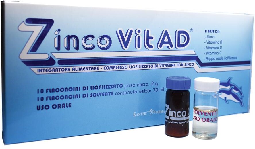 KANTER PHARMA Srl ZINCOVIT AD INTEG 10FLAC