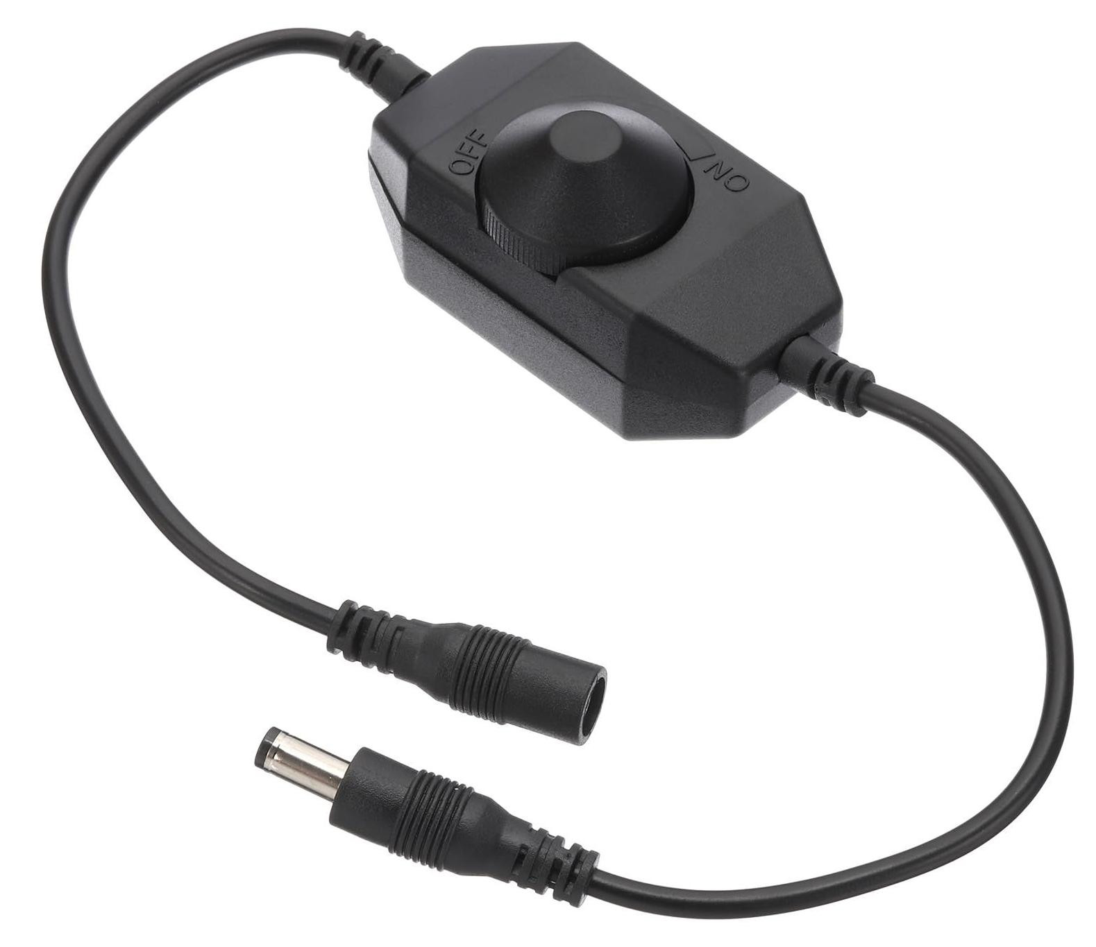 Lustrens LED-strip-dimmer schakelaar, DC 9-24V PWM helderheidsregelaar voor LED-strips