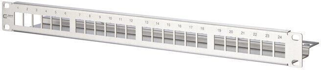 BTR NETCOM Support modulaire 19Z 1U vide, pour Keystone 130A21-00-E ; Metz Connect (130A21-00-E)