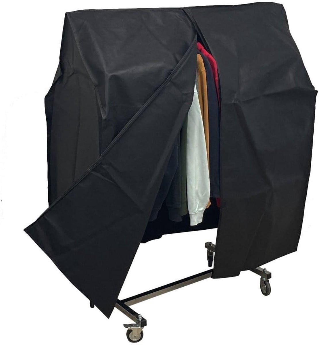 Kledingrek Hoes Zwart - Waterdichte en Stofdichte Beschermhoes voor je Garderobe - Breedte: 105 cm