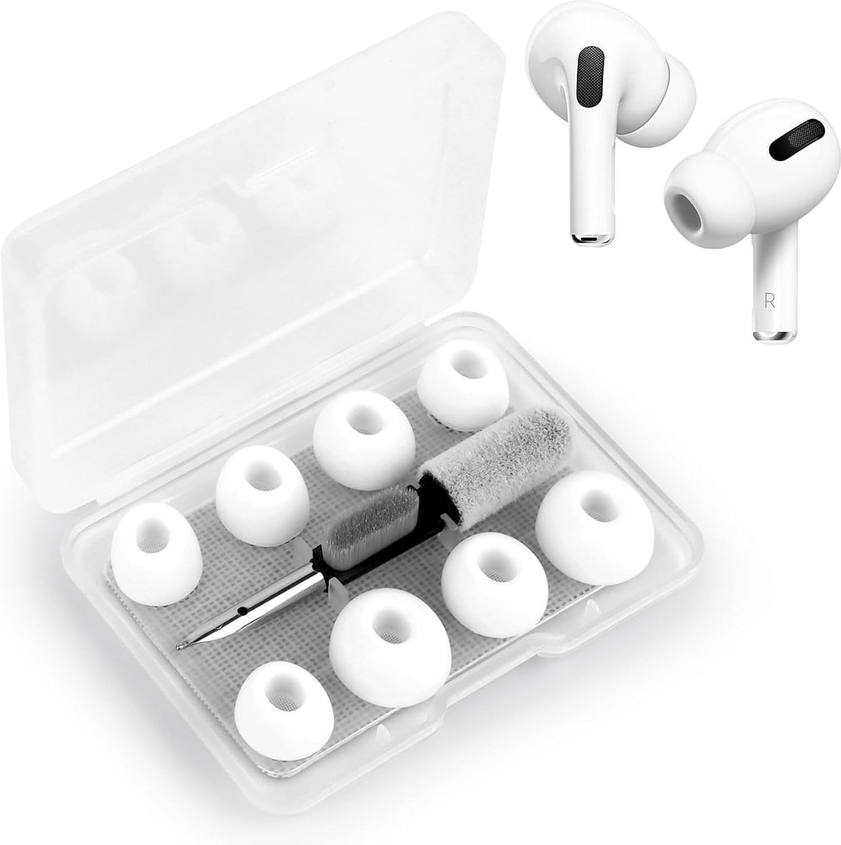 4 paar vervangende in-ear oordopjes voor AirPods Pro
