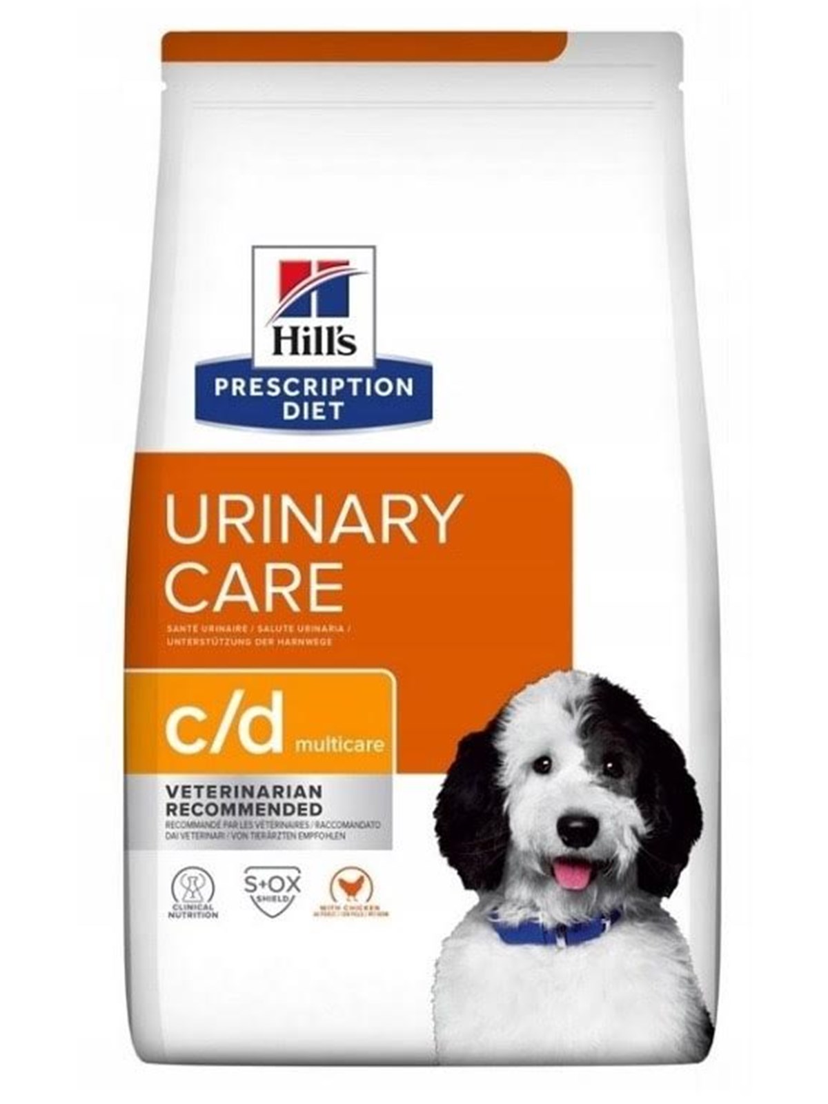 Hill's PRESCRIPTION DIET Urinary Care Canine c/d Multicare Trockenfutter für Hunde Huhn 4kg