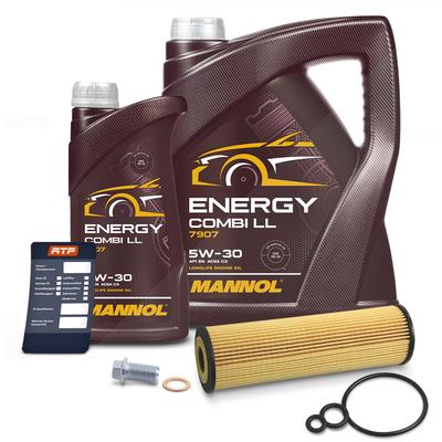 Bestprice Ölfilter + 6l 5W-30 Motoröl [Hersteller-Nr. 41193766] für Mercedes-Benz