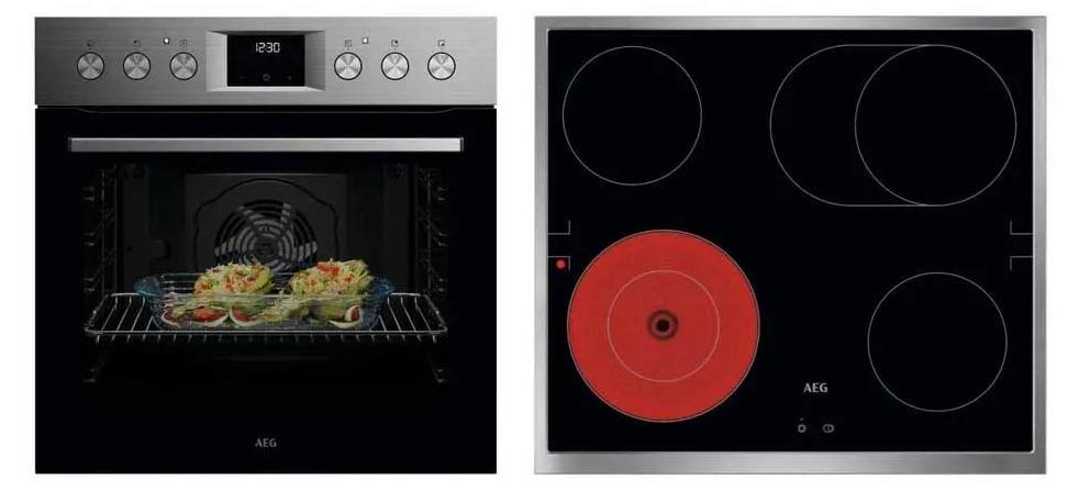Aeg Kombi3026 Ofen 59.5 cm / EU Plug 220V 59.5 cm