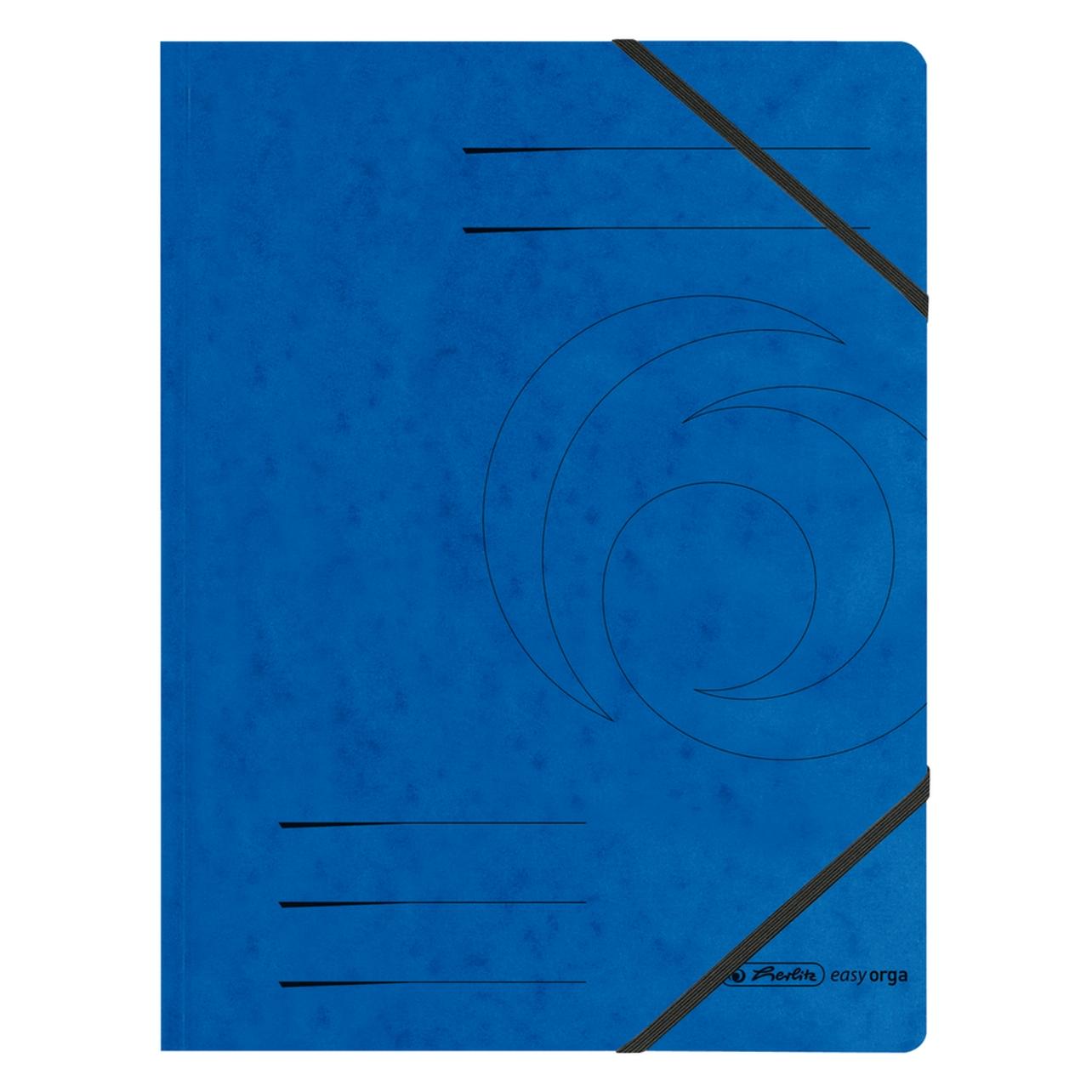 Herlitz 5 Eckspanner easy orga DIN A4 blau (A4, 5x) (11387180)