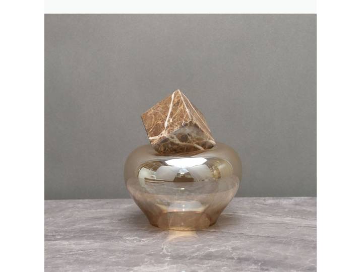 Vase en verre de marbre, vaisseaux à fleurs, ornement, Arrangement de fleurs, décoration hydroponique, Vases à fleurs séchées, Vases décoratifs