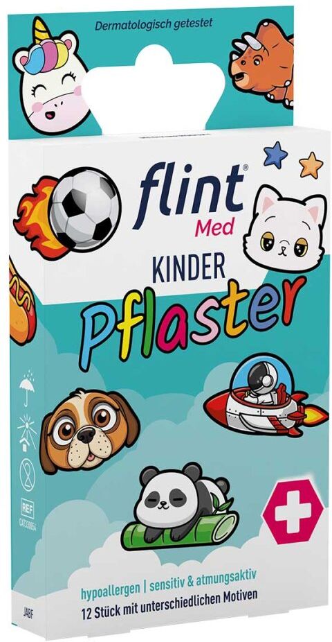 Flint Med Kinder Pflaster 13x22mm Hypoallerg.sens. 12stk