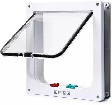 Uplifted Finds Universal 4 Way Locking Pet Access Portal white xl