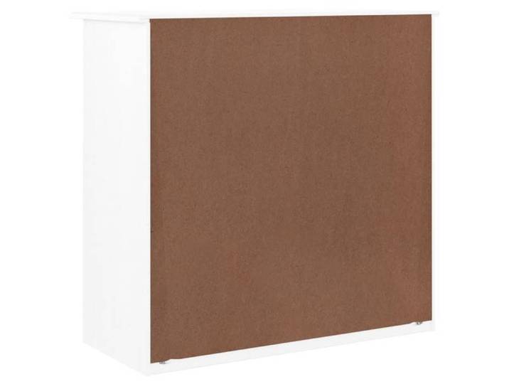 NEUF Commode chambre - cabinet de rangement élégant - Grande espace - ALTA blanc 77 x 35 x 73cm bois massif de pin FR00_91928136990