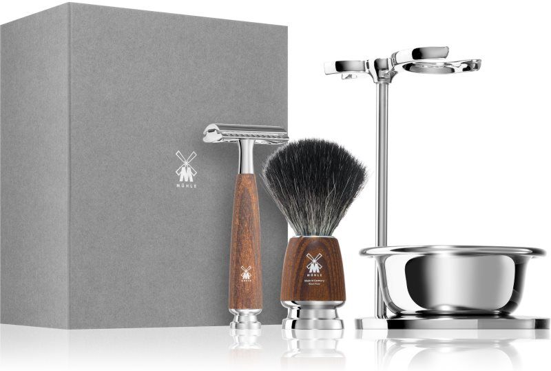 Mühle RYTMO Set Steamed Ash kit de rasage