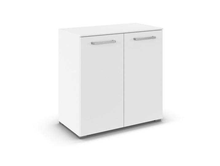 Novel Kommode, Weiß, Kunststoff, 2 Fächer, 80x81.1x42 cm, Typenauswahl, stehend, Wohnzimmer, Kommoden & Sideboards, Kommoden