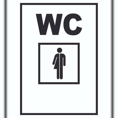 HB-Druck WC Mann und Frau Transgender Schild A2 (420x594mm)