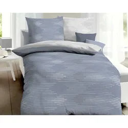 Kaeppel Mako-Satin Bettwäsche »Mapping« 328/41 taube 155x220 cm / 80x80 cm