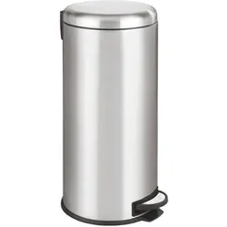Batimex Mülltonne 30 L, Abfalleimer, Silber