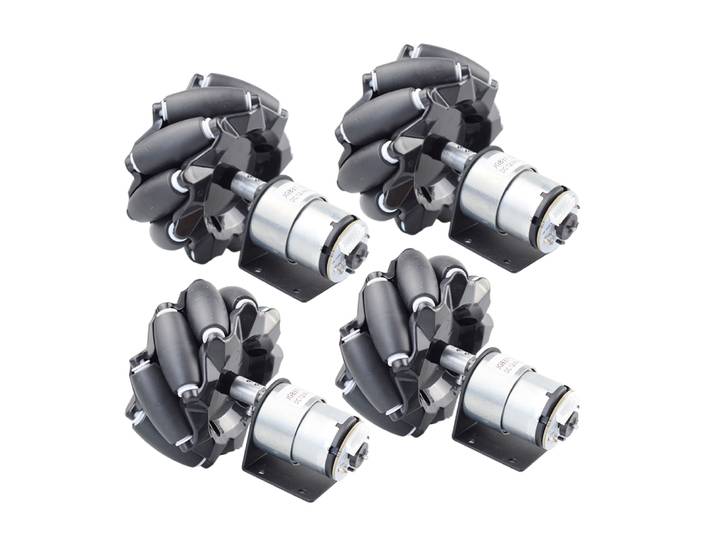 Kit de châssis de voiture Robot roue Mecanum, charge utile de 20KG, avec moteur d'encodeur DC 12V pour Arduino ROS STM32 Raspberry Pi, bricolage