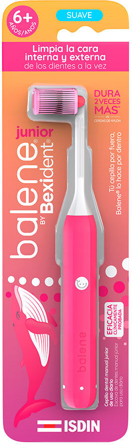 Isdin Brosse à dents Balene By Bexident Junior #Rose 1 unité