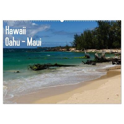 Hawaii - Oahu - Maui (Wandkalender 2027 DIN A2 quer), CALVENDO Monatskalender