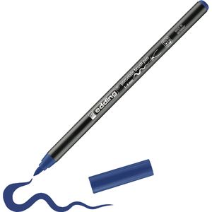 Edding Porzellanstifte 4200 Porzellanpinselstift, stahlblau, Pinselspitze 1-4 mm, spülmaschinenfest