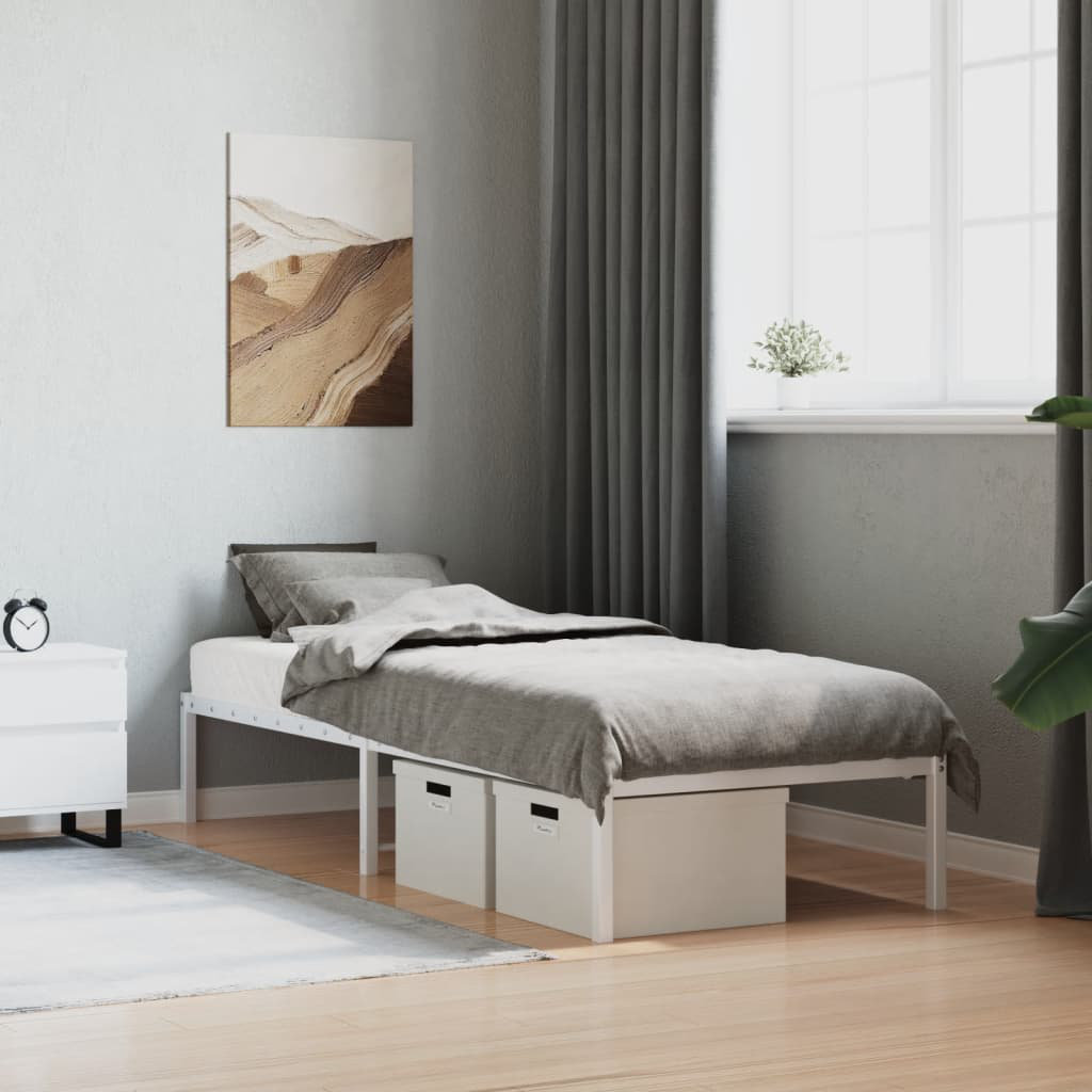 White Noise Akenside Bed White 80 x 200cm
