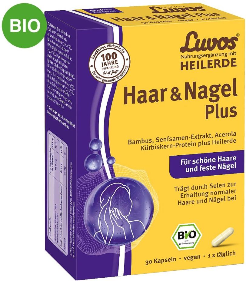 Luvos Heilerde Bio Haar & Nagel Plus Kapseln 30stk