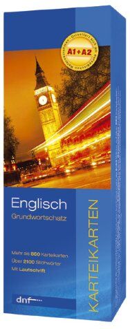 Karteikarten. Grundwortschatz Englisch: 860 Karteikarten, über 2100 Stichwörter. Mit Lautschrift - Preis vom 30.09.2026 09:01:18 h