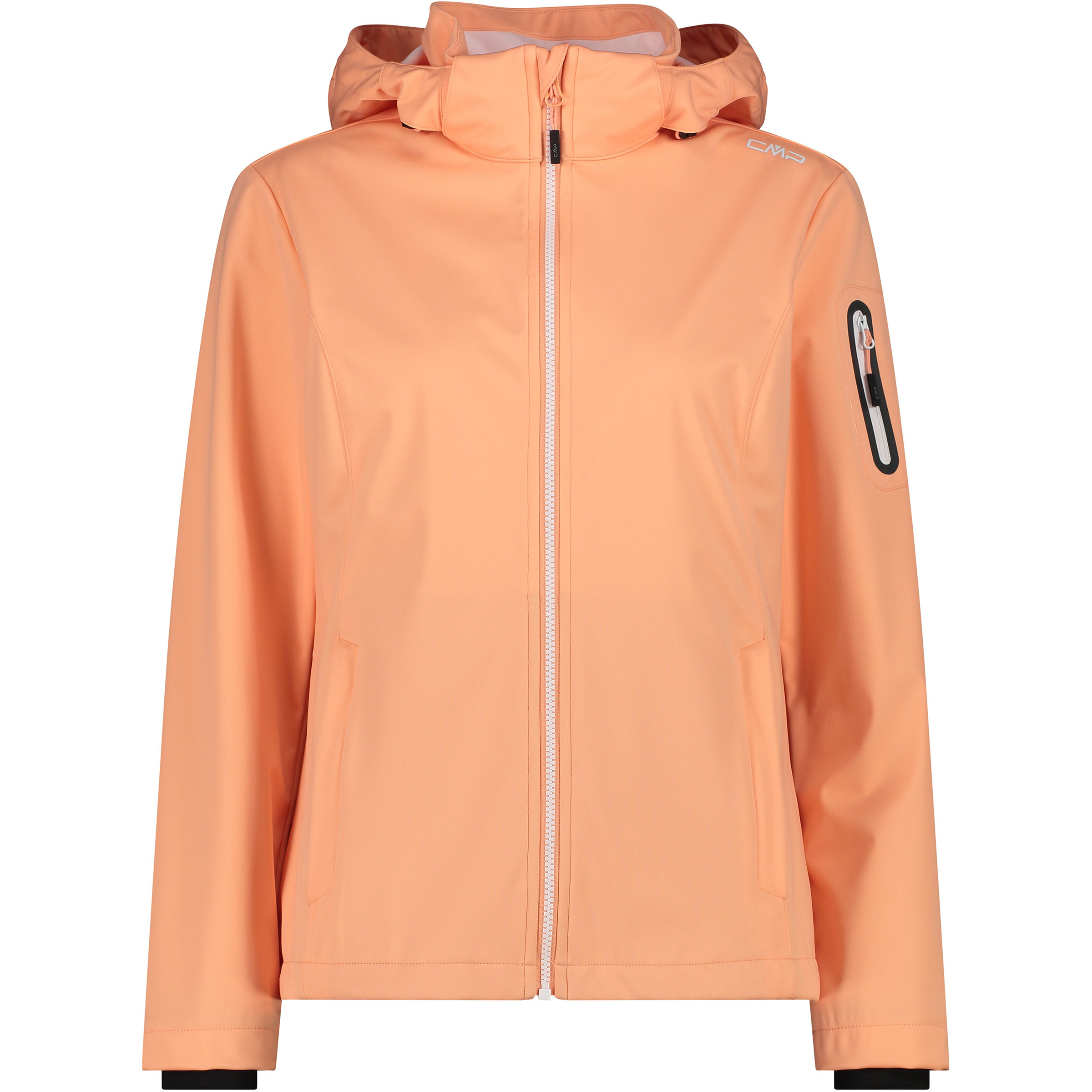CMP Light Softshell Damen Softshelljacke orange Größe XS Trekking Wasserabweisend Wasserabweisend