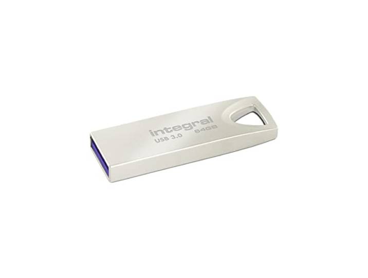Integral 64 GB USB 3.2 Gen 1 Arc USB-stick met metalen behuizing, tot 90 MB/s