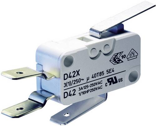 ZF D459-V3LD Mikroschalter D459-V3LD 250 V/AC 16A 1 x Ein/(Ein) tastend