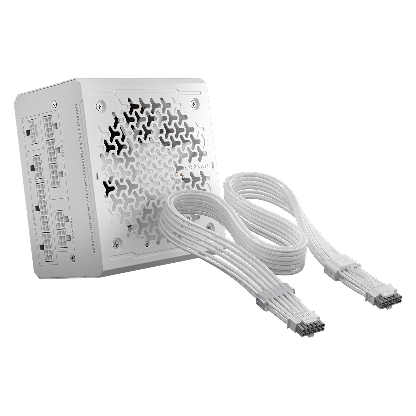 Corsair RMe White Series (3. Generation), RM1000e ThermalProtect White, 1000 Watt (1000 W) (CP-9020339-EU)