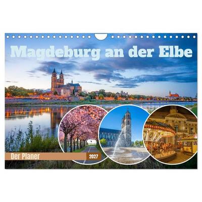 Magdeburg an der Elbe - Der Planer (Wandkalender 2027 DIN A4 quer), CALVENDO Monatskalender