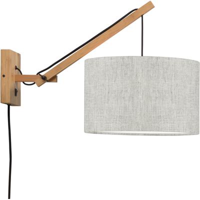 GOOD & MOJO Wandleuchte "Andes", beige (hellbeige), Ø 32cm H: 43cm, Leuchten, Wandleuchte