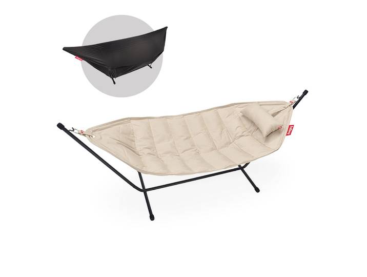 FATBOY hamac HEADDEMOCK SUPERB DELUXE avec couverture (Sahara - Polyester, oléfine, métal et caoutchouc)
