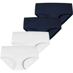 Schiesser Damen Panty Invisible Cotton 4er Pack