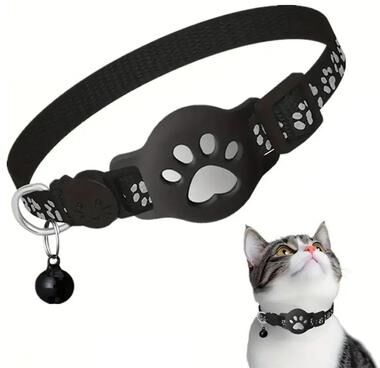 Uplift Picks Lightweight GPS Cat Collar With Reflective Strips For Outdoor Pet Safety b