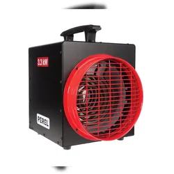 Perel Elektrischer Heizlüfter 3300 W mit Thermostat, Kühlfunktion, IP24, Überhitzungsschutz, kompakt & tragbar