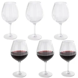 APS 12er Set Kunststoff Rotweinglas -PERFECTION-, Ø 10,5 cm, H: 21 cm, 600 ml, Tritan transparent