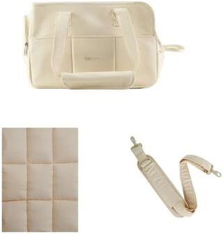 Uplifted Finds Portable Shoulder Handbag Dog Carrier For Small Dogs And Cats s beige Bag Strap Mat