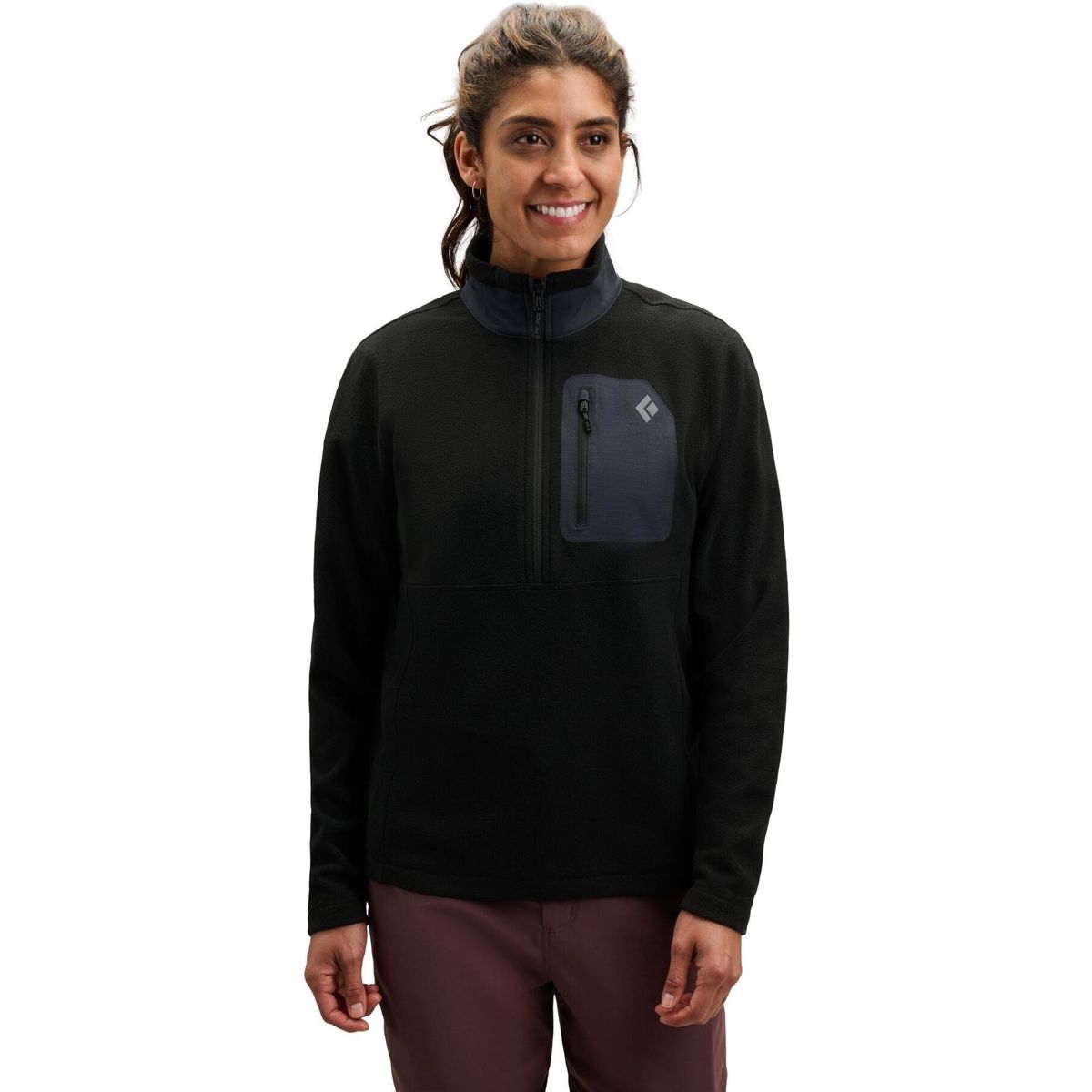 Black Diamond W Rift Half Zip Fleece Jacket black-black (9008) SML AP7441169008SML1