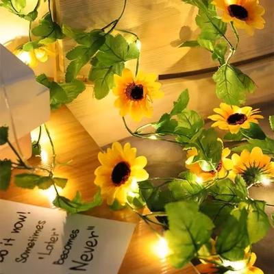 Uplift Treasures Battery Operated Ivy Vine String Lights sunflower 10 M 100 Led (battery