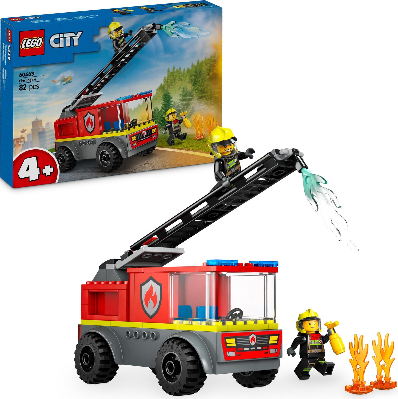 LEGO City Brandweerauto met ladder 60463