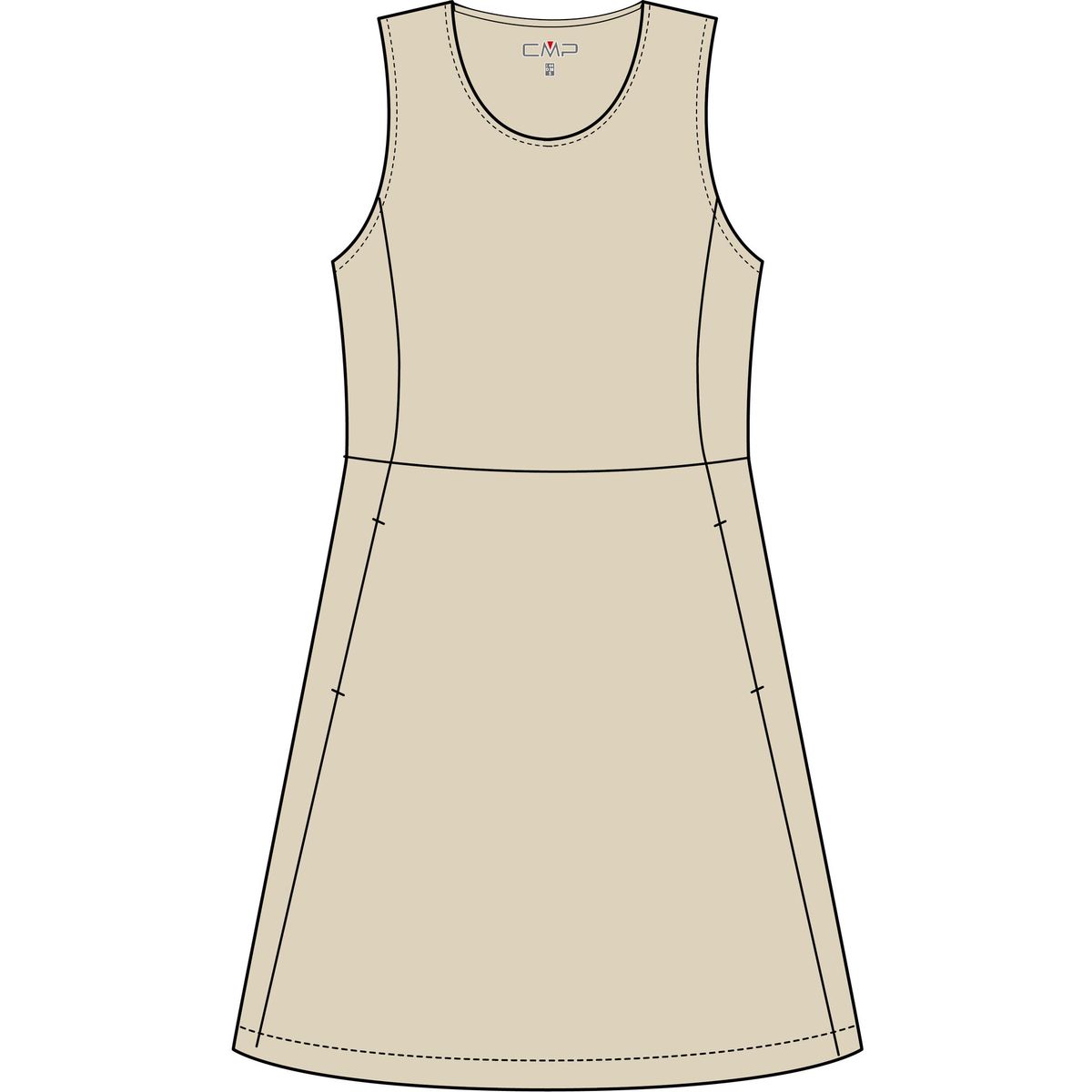 CMP Woman Dress cream (P322) 44 36S6046-P322-44