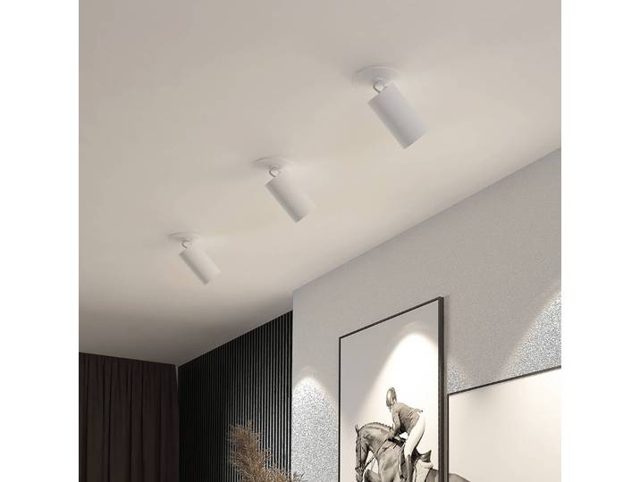 Arcchio Einbaustrahler Davin, weiß, Zylinder, 3er-Set Davin Arcchio, dimmbar, weiß / opal, für Wohn- / Esszimmer, Aluminium, Modern