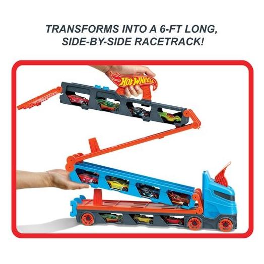 No Name Hot Wheels City Wyścigowy transporter 2w1 (GVG37) (41415)