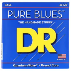 DR Strings PURE BLUES - Quantum Nickel Bass Strings: 5-String Medium 45-125 - Saiten E-Bass
