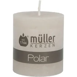 Stumpenkerze POLAR sand (DH 6,80x7,50 cm) - DH 6,80x7,50 cm