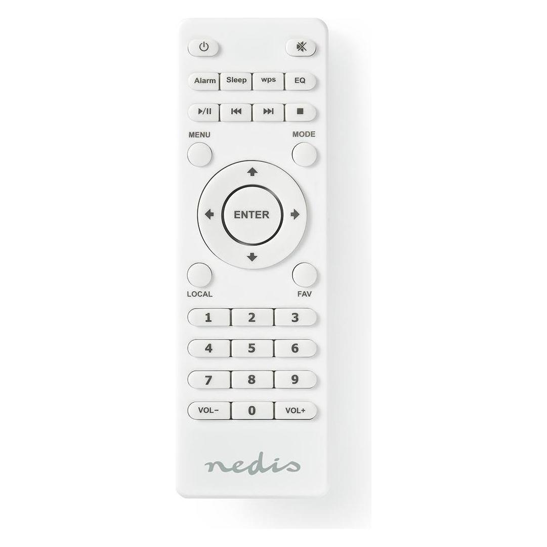 Nedis Replacement Remote Control Suitable for: RDIN2000WT / RDIN2500WT Fixed 1 Device Clear Lay-Out (Gerätespezifische Fernbedienung, Infrarot) (RDINRC200WT)