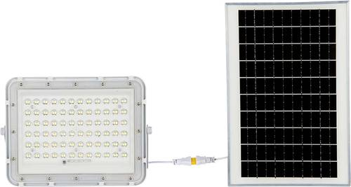 V-TAC VT-120W 7843 LED-Flutlichtstrahler, Solarmodul 15W Leuchtfarben: Kaltweiß