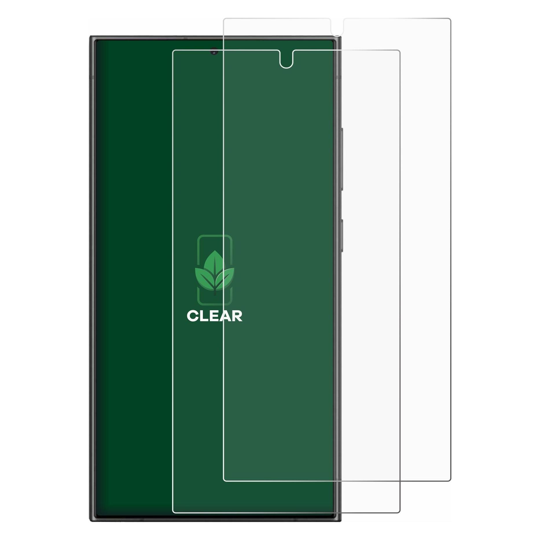 ScreenLeaf Schutzfolie für Samsung Galaxy S24 Ultra (case-friendly) Displayschutz Display Schutz Folie Klar (Samsung Galaxy S24+) (6152614)