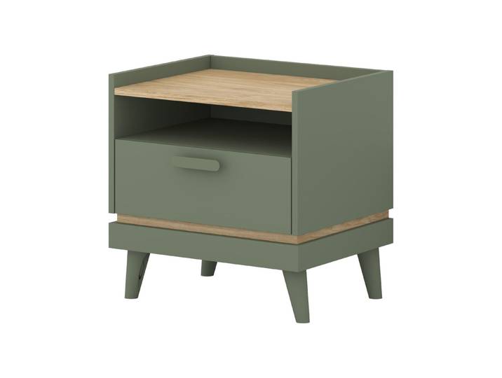 Masseno Nachttisch Masseno Nachttisch ACARA Nachtschrank für Schlafzimmer 50 cm grün