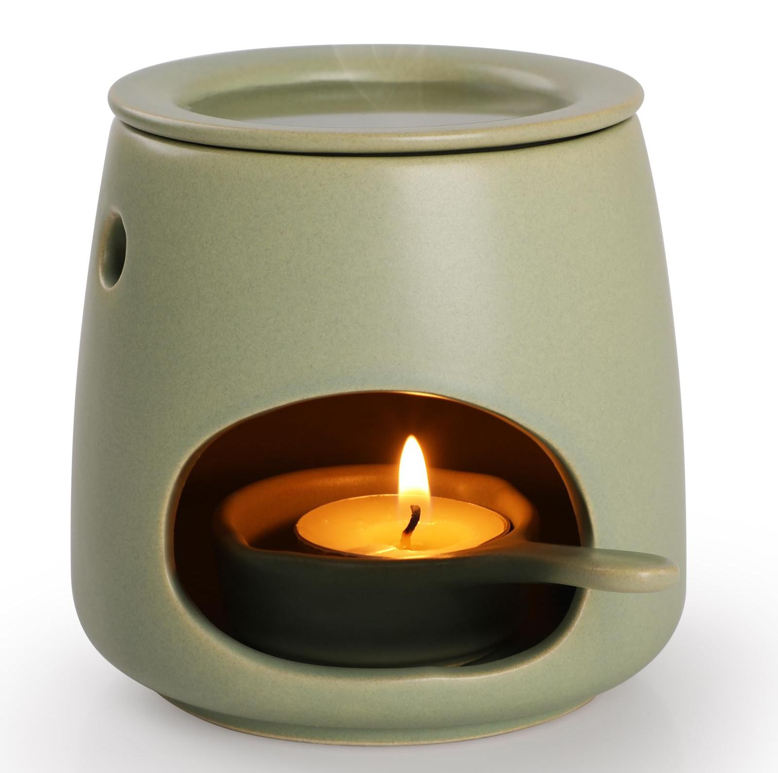 Dripio Keramische geurbrander voor etherische oliën, aromadiffusor, groen